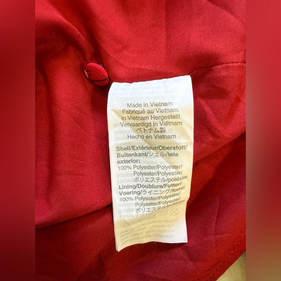 Madewell Women’s Red Windswept Floral Hazelwood Wrap-Front Mini Dress - Size 2 - Picture 8 of 10